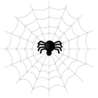 Spider and Web PNG Transparent Clipart