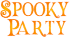 Spooky Party PNG Clip Art Image