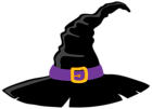 Witch Hat and Purple PNG Clipart Image