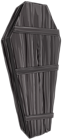 Wooden Coffin Black PNG Transparent Clipart