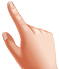 Finger Touching PNG Clipart Image