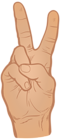 Hand Showing Victory PNG Clip Art Image