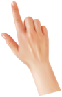 Hand with Touching Finger PNG Clipart