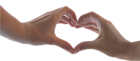 Heart with Hands PNG Clipart Image