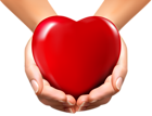 Online Hands with Heart PNG Clipart Image