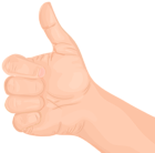 Thumbs Up Hand Gesture Transparent PNG Clip Art