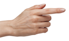 Tuching Hand with Finger PNG Clipart Image