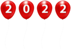 2022 Red Balloons Clip Art Image