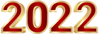 2022 Red PNG Transparent Clipart