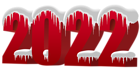 2022 Red Snowy PNG Transparent Clipart