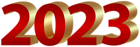 2023 Red PNG Transparent Clipart