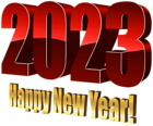 2023 Year Red PNG Transparent Clipart