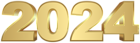 2024 Gold PNG Clipart