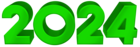 2024 Green PNG Clipart