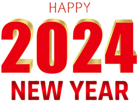2024 Happy New Year PNG Clipart
