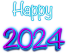 2024 Neon PNG Clipart