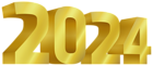 2024 Yellow PNG Clipart