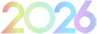 2026 Colorful Decorative Clipart Image