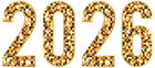 2026 Deco PNG Clip Art Image
