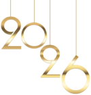 2026 Hanging Transparent PNG Clip Art