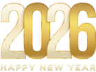 2026 New Year PNG Clip Art Image