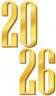 2026 Yellow PNG Clipart