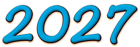 2027 Blue Clipart Image