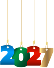 2027 Hanging Transparent PNG Clip Art Image