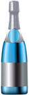 Champagne Bottle Blue PNG Clip Art Image