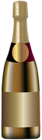 Elegant Champagne Bottle PNG Clip Art Image