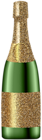 Glitter Champagne Bottle PNG Clip Art Image