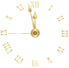 Golden Clock-face PNG Clipart