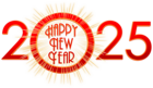 Happy New Year 2025 PNG Clipart Image