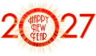 Happy New Year 2027 PNG Clipart Image