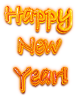 Happy New Year Fire PNG Clipart