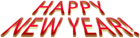 Happy New Year Transparent Text Clipart