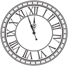 New Year Clock PNG Clipart