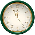 New Year Green Clock PNG Clipart