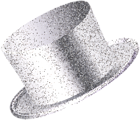 New Year Party Hat Silver PNG Clip Art Image