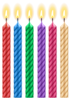 Birthday Candles PNG Clip Art Image