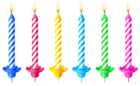 Birthday Candles PNG Clipart Picture