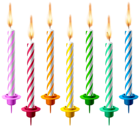 Birthday Candles PNG Transparent Clip Art Image