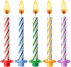 Birthday Candles Transparent Clip Art