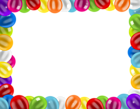 Border Frame with Balloons PNG Clip Art