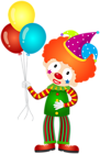Clown with Balloons PNG Clipar