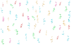 Colorful Confetti PNG Transparent Clip Art Image