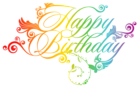 Colorful Happy Birthday PNG Clipart Picture