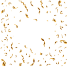 Confetti Gold Transparent Clip Art PNG Image