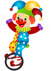 Cute Clown PNG Clip Art Image