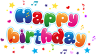 Cute Happy Birthday PNG Clip Art Image